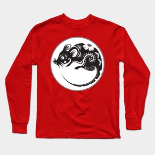 Year Of The Rat Papercut Art Shirt Long Sleeve T-Shirt